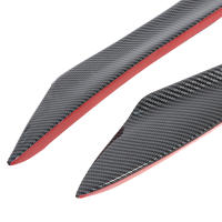 4PcsSpoiler De Fibra De Carbono Para Coche Difusor De Parachoques Fin De Aleta Canard Splitter Knife De Aire Material ABS - details 9