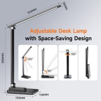 Lampara Escritorio Portátil LED, 120-500 Lumen Flexo LED Escritorio, USB / Recargable 5 Modos Flexo Escritorio, Lampara LED Escritorio Plegable & ajustable,Lampara de Mesa,Lampara de Escritorio, Luz Escritorio Lamparas LED - details 6