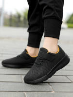 Zapatillas De Correr Para Niños Transpirables Zapatillas Deportivas Para Niñas Ligeras Con Ojos De Malla Negros Para Todas Las Estaciones - details 6