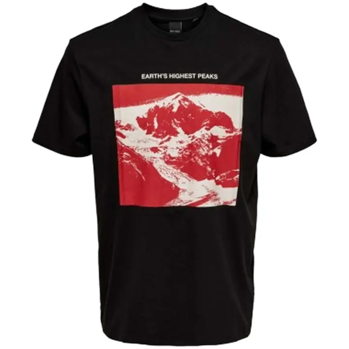 Camiseta Only & Sons Jake Reg Acent Print Ss 3687 Tee - 1