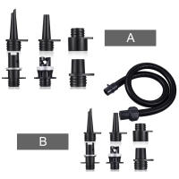 Kit De Tubo Y Bomba De Aire Inflable Para Bote 6 Piezas Adaptador De Válvula Para Kayak SUP Y Barco Accesorios De Navegación Deportes Acuáticos PVC - details 6
