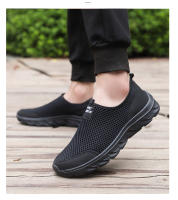 Zapatos De Vulcanización Para Hombre Zapatillas Transpirables Casual Antideslizantes Ligeros Tenis Masculino SLIP-ON Mesh - details 2