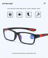 Gafas De Lectura Unisex Anti-Luz Azul Deportiva Negro Rojo Marco TR90 Gafas De Presbicia +100 a +400 Para Hombres Y Mujeres - details 1