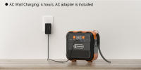Flashfish A101 Estación de Energía Portátil de 120W kit supervivencia 72 horas, 98Wh, 26400mAh, bateria externa,Generador de luz Electrico Solar inverter de Respaldo para Viajes al Aire Libre, Camping y Hogar - details 4