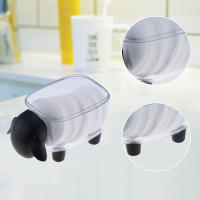 Caja De Almacenamiento Para Bastoncillos De Cotonete De Oveja Creativa Miniatura De Plástico Caja De Maquillaje Para El Hogar Resistente Al Polvo Para La Mesita De Trabajo - details 4