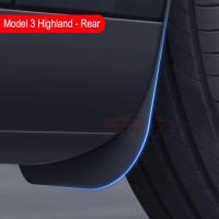 Protector De Barro Para Tesla Model 3 Y Juniper 2024 2025 Guardabarros Delanteros Y Traseros De TPE Nuevos Y Mejorados - details 17
