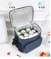 Bolsa De Almuerzo Grande De Tela Oxford Reforzada Portátil Con Aislamiento Para Picnic Al Aire Libre Estudiante Bolsa De Comida - details 12