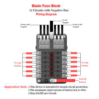 Bloque De Fusibles De Coche O Barco 6- O 12- Maneras Con Indicador LED 12V 32V Panel De Distribución De Energía Impermeable Para Automóviles Y Marine Metal + Plástico - details 10