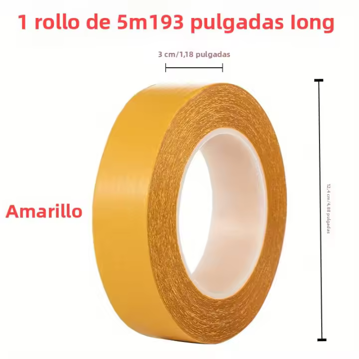 Cinta Adhesiva Doble Cara Super Traslúcida Para Alfombras Con Fijación Fuerte Y Alta Viscosidad Impermeable Para Malla Translúcida - 1