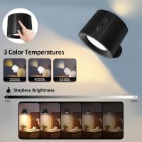 Lámpara De Pared LED Recargable Mini Con Sensor De Toque Y Tres Colores Luz Nocturna Magnética Para Lectura Y Decoración De Habitaciones - details 3