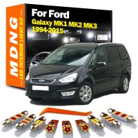 Kit De Luces LED Para Interior De Coche MDNG Canbus Para Ford Galaxy MK1 MK2 MK3 1994-2015 Luz De Mapa Farol De Maletero Bombillas T10 12V Blanco Azul IC - details 0
