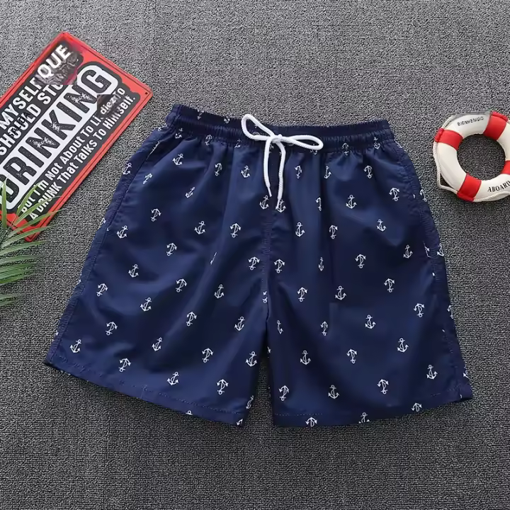 Pantalones De Playa Para Hombre De Alta Calidad Con Forro De Malla Transpirable Shorts Casual Cómodos Para Correr En La Playa - 1