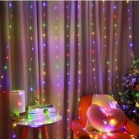 Luz De Cadena De 300 LED Para Ventanas Decoración De Fiestas Y Bodas En Casa Jardín Dormitorio Exterior E Interior Pared - details 2