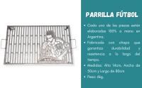 Parrilla Barbacoa Churrasquera Portatil Uso Exterior Equipos Cuadros de Futbol Argentinos 80 x 50 x 14 cm - details 1