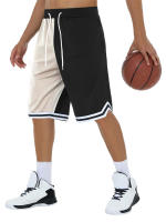 Shorts De Baloncesto Para Hombres Con Patrón Colorblock Y Rayas Secado Rápido Cintura Con Cordón Bolsillos Para Gimnasio Y Running - details 13