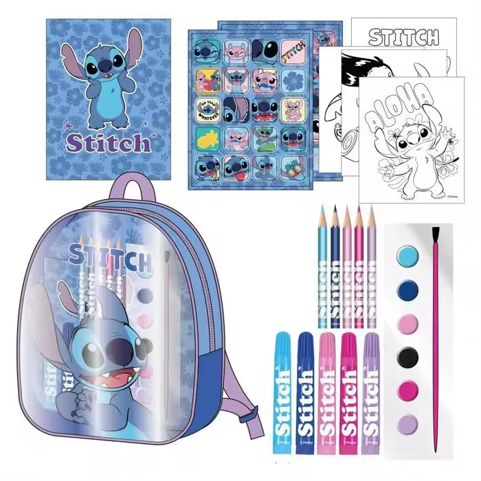 CERDA SET DE ACTIVIDADES EN MOCHILA STITCH SET - 1