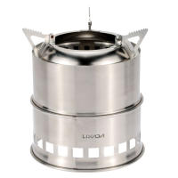 Estufa De Camping Lixada De Acero Inoxidable Para Leña Y Alcohol Estufa De Cocina Al Aire Libre Para Picnics BBQ Viajes Sin Ventilador - details 12