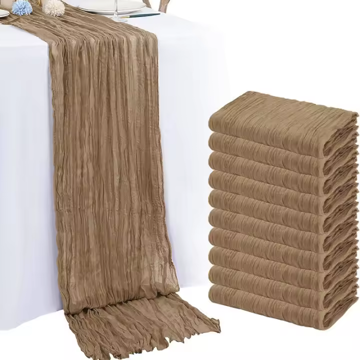1PC Telar De Queso En Estilo Paisajístico Para Mesa Tapete De Fiesta De Boda Baño De Novia Baño De Bebé Material De Poliéster 100% - 1