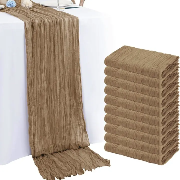 1PC Telar De Queso En Estilo Paisajístico Para Mesa Tapete De Fiesta De Boda Baño De Novia Baño De Bebé Material De Poliéster 100% - 1