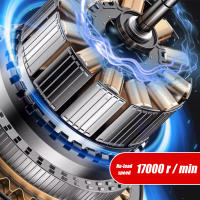 Soplador de hojas inalámbrico de 21 V, 2 baterías + cargador de 1.2 A, 6 velocidades, 17000 rpm - 144 km/h, viento fuerte, soplador de hojas eléctrico, soplador de polvo - details 4