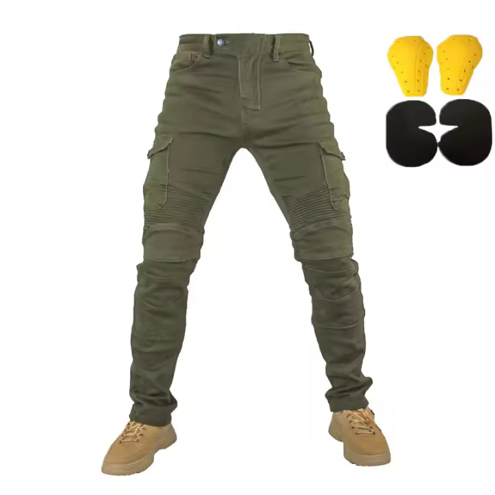 Pantalones De Motocicleta Para Hombre Featherbed Jeans Versión Estándar Pantalones De Verano Para Conducción En Carretera - 1