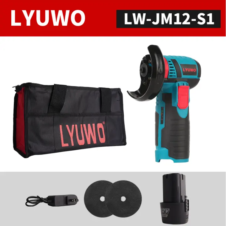 Mini Trituradora De Ángulo Con Batería De Litio Recargable Para El Hogar Máquina De Corte Y Polido Eléctrica Lyuwo JM12 12V 100mm - 1