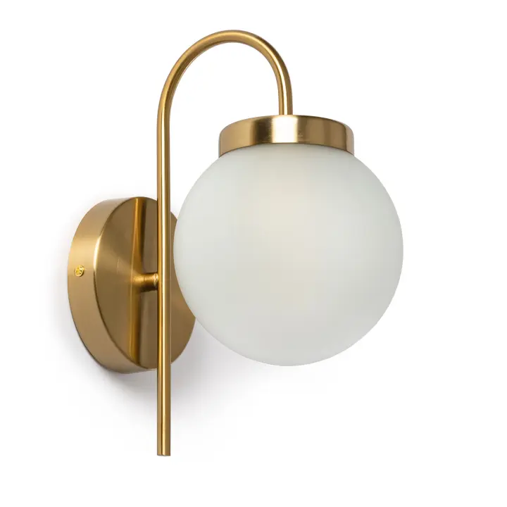 Ledkia Lámpara de Pared Exterior Rafha Metal y Cristal Vintage Regulable en Color - 1