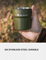 Vaso De Acero Inoxidable Para Camping Y Viajes 300ml Plegable Y Stackable Para Cerveza Vino Té Café Leche Uso Interior Y Exterior - details 2