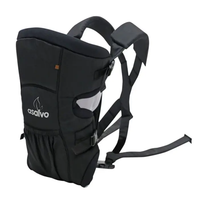 Mochila Portabebés Negro Asalvo - 1