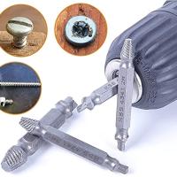 Juego De Extraedores De Tornillos Dañados Herramienta Doble Para Remoción De Tornillos Rotos Y Estriados Fácil Salida Desmontaje De Estudios Y Dientes Demolición Remover - details 4