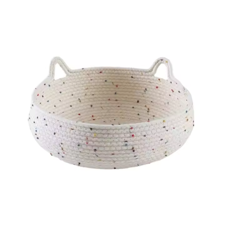 Cama Para Gato De 40CM Tejida Con Alambre De Algodón Cómodo Nido Para Perro Pequeño Casa Para Perro Grande Con Placa De Ahemusión - 1