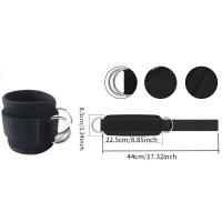 1 PC Equipo De Entrenamiento De Resistencia Para Piernas Con Estribo De Tobillo Y Dumbbell Auxiliar De Peso Para Taekwondo - details 1