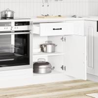 vidaXL Mueble bajo de cocina Kalmar madera ingeniería en color Roble Sonoma/Roble ahumado/Blanco y más | almacenamiento funcional diseño moderno para baño dormitorio sala - details 2