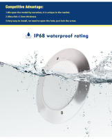 Luz Submarina RGB 12V IP68 LED Para Piscina Control Remoto Por App 18W 25W 35W Decoración De Fiesta De Piscina Farol De Fuente - details 4