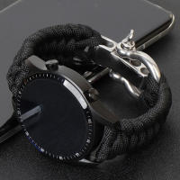 Correa De Cuerda Tejida 20mm 22mm Para Samsung Galaxy Watch 3/4/5 41/45mm 40/44mm 42/46mm Bandas De Nylon Para Huawei GT3 GT 2e GT2 - details 1
