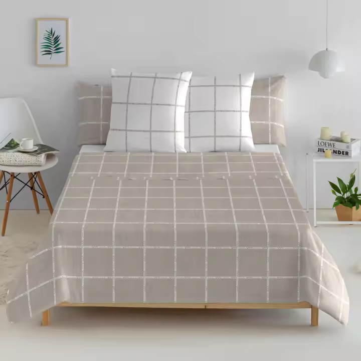 EL CABALLO - Sábana encimera 100% algodón 144 hilos lino LEVIATAN. Varios tamaños disponibles. - 1