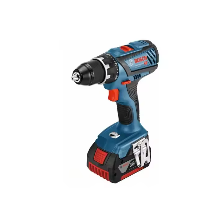 Atornillador a Batería Bosch GSR 18V-28: Herramienta de Rendimiento Profesional con 63 Nm de Par de Giro Duro y Portabrocas Totalmente Metálico - 1