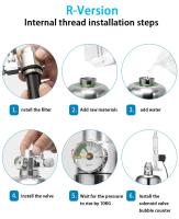 Kit De Generador De CO2 Para Acuario ZRDR Sistema De Generación De Dióxido De Carbono Para Tanque De Peces Y Plantas Acuáticas Material De Acero Inoxidable Y Aluminio - details 17