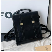 Nuevo bolso de mujer, nueva moda coreana, retro, simple, de color sólido, con hebilla de metal, mochila portátil de nicho - details 12