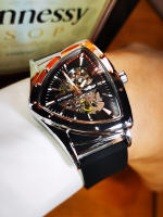 Reloj Mecánico De Lujo Para Hombre WINNER Deportivo Con Esqueleto Luminoso Y Correa De Goma Resistente Al Agua Y Al Shock - details 11