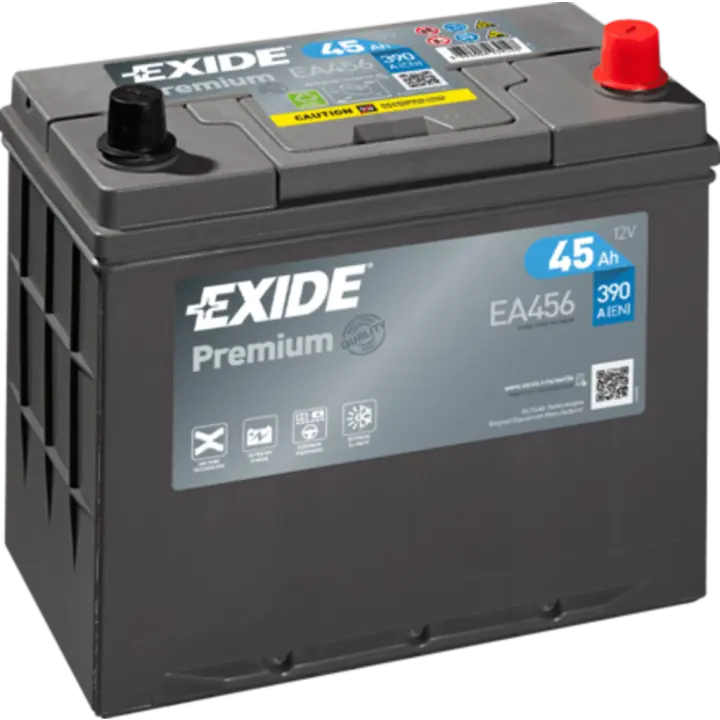 Batería de coche Exide EA456 Premium. 12V - 45Ah/390A (EN) Caja B24 - 1