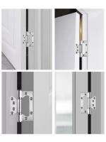 2PCS Juntas De Puerta De Acero Inoxidable De 4 Pulgadas Bisagra Silenciosa Con Rodamientos Engrosados Accesorios De Hardware Para Puertas De Madera Y Ventanas - details 1