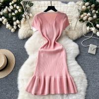 YuooMuoo Vestido De Encaje Elegante Con Cuello En V Y Botones Estilo Lady Bodycon Mini Para Fiesta Vestidos De Mujer - details 3