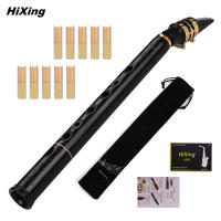 Mini Saxofón C Llave HiXing De Bolsillo Material ABS Con Boquillas Y 10 Piezas De Garrafa Instrumento De Viento Muslady Con Bolsa De Transporte - details 0