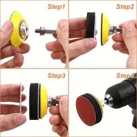 Kit De Discos De Arena De 2 Pulgadas 50-100pcs Para Taladro Herramientas Rotativas Con Placa De Apoyo Incluye Papel De Piedra De 60-2000 - details 5