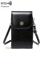 Bolso Bandolera De Cuero PU Con Cierre De Cremallera Y Hebilla Para Mujer Gran Capacidad Con Ranura Para Tarjetas De Crédito Y RFID Protegido - details 11