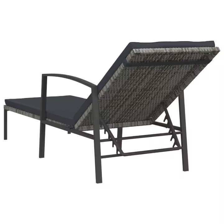 Conjunto de jardín VidaXL 2 tumbonas+1 mesita ratán - 1