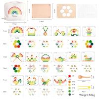 Tablero De Dibujo Arcoíris Montessori Juguete Educativo De Aprendizaje Por Color Para Niños De 1 a 3 Años Juego De Madera - details 7