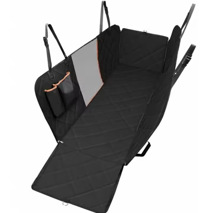 - Funda para asiento de perro Protector de banco Asiento trasero impermeable Hamaca para perros para autos/SUV ​​Hamaca antideslizante Fácil de limpiar - 1