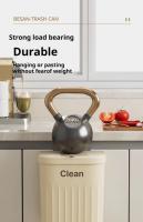 Bandeja De Cocina Con Porta Chatarra Montada En La Pared Recipiente De Basura Ecológico PP De 8.5/12L Con Tapa Para Armario Debajo Del Grifo - details 11